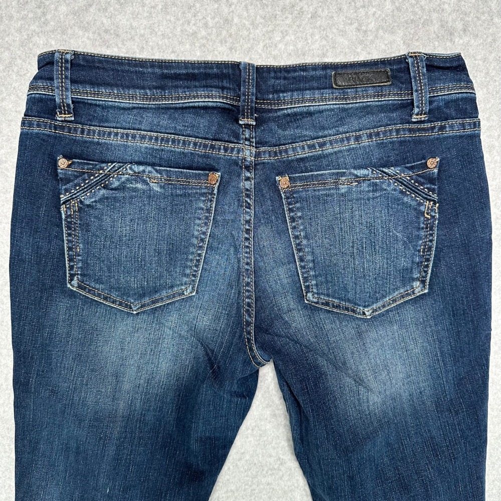 Buckle Black Womens Fit No 53 Skinny Jeans Dark Wash Whiskered 31x31.5 Denim - Picture 5 of 8